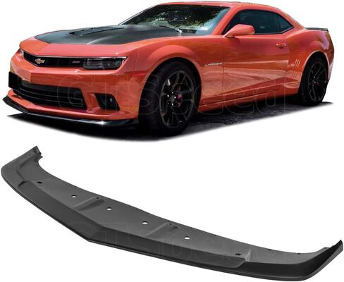 متوافق مع/استبدال الشفة الأمامية المصد ، مثل Style Pu Front Lip Spoilder Black ، يناسب 2014 2015 Chevorlet Camaro SS Z28 Coupelible فقط in Saudi Arabia
