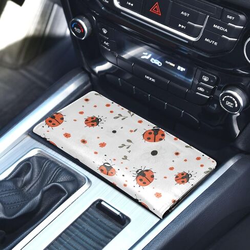Car Registration and Insurance Card Holder Leather Glove Box Organize Men Women Wallet Accessories Case for Cards, Essential Document Driver License Funny Bright Witchy Elements in Kuwait