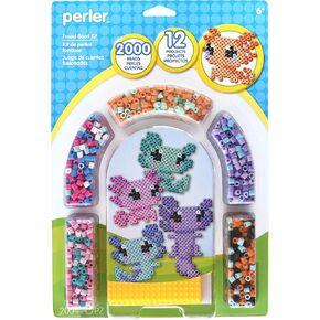 Perler 80-42993 Day at The Zoo Fused Bead Activity Bucket with Pegboards and 14 Patterns, Multicolor, 8504 Pieces in Saudi Arabia