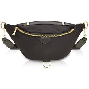 رمادي زائد الحجم فاني حزمة للنساء والرجال ، حقيبة Crossbody الأزياء مع حزام حزام قابل للتعديل (يناسب 42-54 في الخصر) in Kuwait