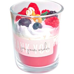 Pandachilla Handmade Desert Series Cream Flavor Soy Wax Candle (Berry) in Saudi Arabia