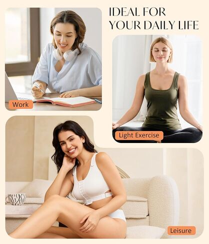 Cydream Wireless Front Closure حمالات الصدر للنساء لا تغطية كاملة الأسلاك - ما بعد الجراحة ضغط حمالة صدرية كل يوم مريح in Kuwait