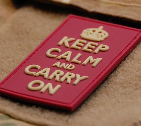 3d PVC Keep Calm and Carry on Morale Patch Navy Seal Afghanistan Uksf British Army by Britkit in Saudi Arabia