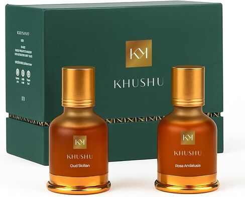 مجموعة العطور الفاخرة-روزا أندلوشيا و سيكيليان العود ، خالية من الكحول ، مصنوعة في إيطاليا ، 0.7 أوقية (20 مل لكل منهما) ، رائحة أنيقة وتهدئة ، مجموعة من 2-من أجل الحصير ، الملابس ، الأقمشة ، البياضات in Saudi Arabia