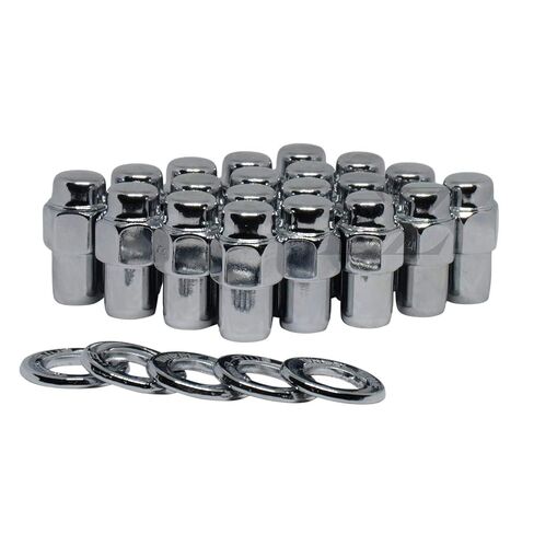 Cragar Standard Mag Lug Nut 1/2"-20 with Center Washer Set of 24 Pcs in Saudi Arabia