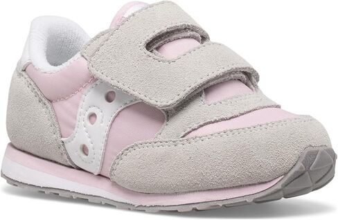 حذاء رياضي Saucony Originals Jazz Hook & Loop (طفل صغير/طفل صغير)، رمادي/فضي/وردي، 5.5 US للجنسين in Saudi Arabia