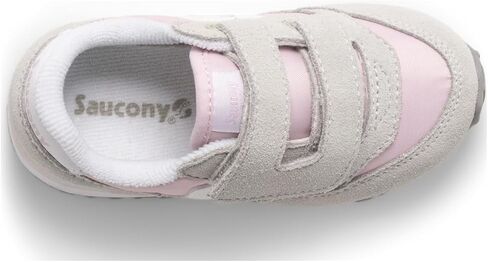 حذاء رياضي Saucony Originals Jazz Hook & Loop (طفل صغير/طفل صغير)، رمادي/فضي/وردي، 5.5 US للجنسين in Saudi Arabia