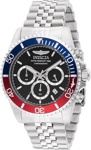 INVICTA Pro Diver Men 43mm Stainless Steel Gold + Steel Black dial VD53 Quartz in Saudi Arabia