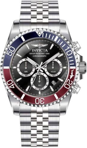 INVICTA Pro Diver Men 43mm Stainless Steel Gold + Steel Black dial VD53 Quartz in Saudi Arabia