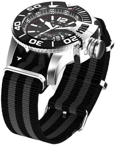 NATO® MIL‑Diver Automatic Tactical Watch – 45mm Stainless Steel Diver Watch, Miyota 8215 Movement, 100M Waterproof, Luminous Dial, Screw-Down Crown, Strap Included – Military-Grade Men’s Watch in Saudi Arabia