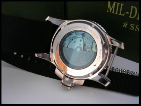 NATO® MIL‑Diver Automatic Tactical Watch – 45mm Stainless Steel Diver Watch, Miyota 8215 Movement, 100M Waterproof, Luminous Dial, Screw-Down Crown, Strap Included – Military-Grade Men’s Watch in Saudi Arabia