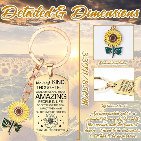 Best Friends Gifts for Women - Friendship Gifts Golden Sunflower True Friend Keychain Bestie Gift Birthday Christmas New Year in Saudi Arabia