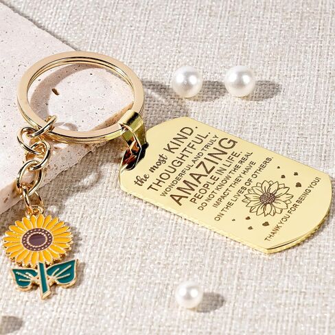 Best Friends Gifts for Women - Friendship Gifts Golden Sunflower True Friend Keychain Bestie Gift Birthday Christmas New Year in Saudi Arabia