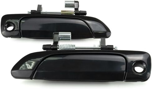 KarParts360 for Honda Civic 2001 02 03 04 2005 Exterior Door Handle Front, Driver Side Smooth Black | with Key Hole | Trim:All Submodels in Saudi Arabia
