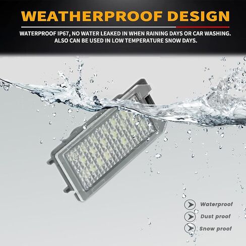 LED License Plate Lights For Dodge Durango 2014-2020 Pickup Truck rear Tag Lamp Assembly with 18SMD LED,68370520AA,68244899AA in Kuwait