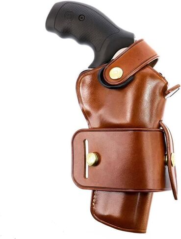 WG2-126 Wheelgunner 2.0 Leather Belt Holster متوافق مع Smith & Wesson N FR .44 Model 29/629 4 "، Ambidextros ، Tan Finish in Saudi Arabia