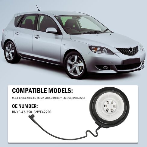 BNYF-42-250 غطاء غاز خزان الوقود متوافق مع Mazda 3 2004-2009 ، Mazda 5 2006-2010 BNYF42250 CAP CAP in Saudi Arabia