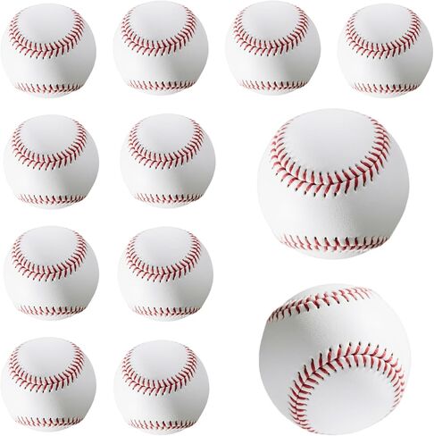 كرات البيسبول القياسية الفارغة في Rarapop ، وحجم رسمي بحجم 9 بوصات ، تدريبات تدريب على البيسبول للعب البيسبول للعب في الدوري ، والضرب ، والضرب ، والميدان ، والتوقيع in Kuwait