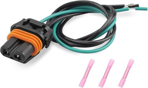 3-Ware 9012 Halogen Louck Socket Wiring Harness ، موصل 2-Pin ، ناتج الأسلاك النحاسية لـ Fiat 500 2013 2014 2015 2015 2017 in Saudi Arabia