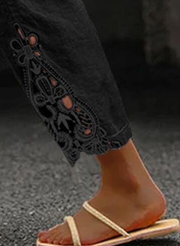 Acelitt Women Casual Lightweight Drawstring Elastic Waist Pants with Pockets, S-XXL in Saudi Arabia