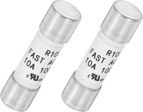 Meccanixity 1000V 16a Fast Fuse Fuse Ceramic الصمامات السيراميك العام الحد الأقصى للحماية من وقت الحماية من خرطوشة الخرطوشة لأنظمة الطاقة الشمسية الضوئية DIY زجاج الزجاج العاكس الصمامات 2 حزمة in Kuwait