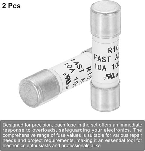 Meccanixity 1000V 16a Fast Fuse Fuse Ceramic الصمامات السيراميك العام الحد الأقصى للحماية من وقت الحماية من خرطوشة الخرطوشة لأنظمة الطاقة الشمسية الضوئية DIY زجاج الزجاج العاكس الصمامات 2 حزمة in Kuwait