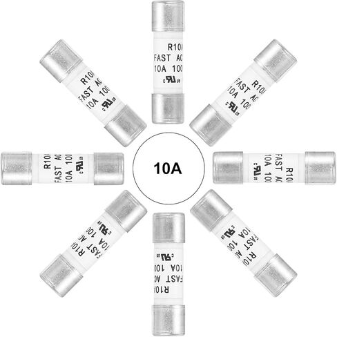 Meccanixity 1000V 16a Fast Fuse Fuse Ceramic الصمامات السيراميك العام الحد الأقصى للحماية من وقت الحماية من خرطوشة الخرطوشة لأنظمة الطاقة الشمسية الضوئية DIY زجاج الزجاج العاكس الصمامات 2 حزمة in Kuwait