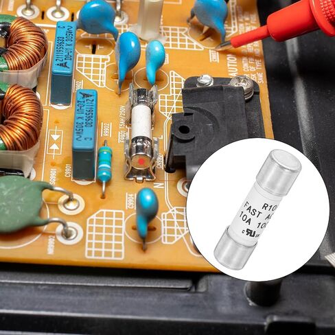 Meccanixity 1000V 16a Fast Fuse Fuse Ceramic الصمامات السيراميك العام الحد الأقصى للحماية من وقت الحماية من خرطوشة الخرطوشة لأنظمة الطاقة الشمسية الضوئية DIY زجاج الزجاج العاكس الصمامات 2 حزمة in Kuwait