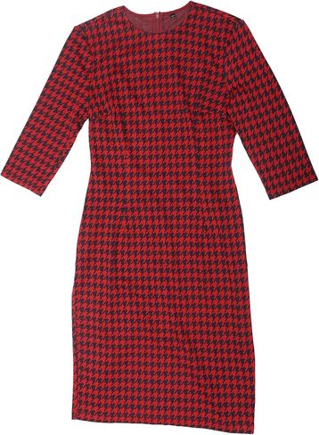 فستان Allegra k vintage houndstooth للسيدات الأنيقة 3/4 فساتين عمل bodycon in Kuwait
