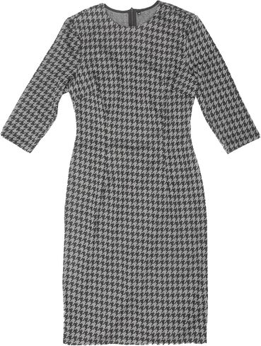 فستان Allegra k vintage houndstooth للسيدات الأنيقة 3/4 فساتين عمل bodycon in Kuwait