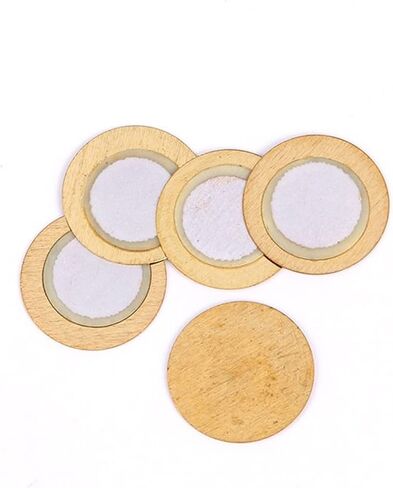 100pcs 12mm 20mm 27mm Thickness 0.33mm Iron Copper Piezo Disc for Buzzer Pressure Sensor Speaker DIY Electronic(12MM Copper) in Saudi Arabia