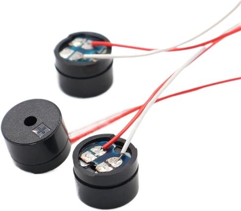 10pcs 12085 16r طنانة سلبية مع سلك AC 12mmx8.5mm مقاومة شائعة الاستخدام Mini Piezo Buzzers in Saudi Arabia