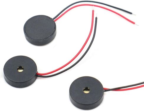 10PCS 1025 4000Hz Passive Buzzer Piezoelectric Speaker 10MM 10 * 2.5MM 10x2.5mm 30V AC Low Power Consumption Electronic DIY in Saudi Arabia
