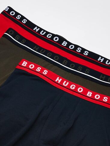 BOSS Hugo mens Boxer Briefs, Midnight/Olive/Red Apple, Small US in Saudi Arabia