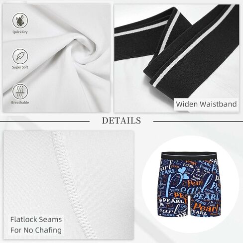 Artsadd Custom Mens Boxer Briefs Customized Funny Underwear Personalized Boxers Gifts for Boyfriend Husband Him in Kuwait