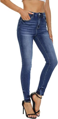 Vipones Women Jeans High Phecny Skinny Soft Slim Slim Fit Comfy Classic Jeggings Denym Pants in Kuwait