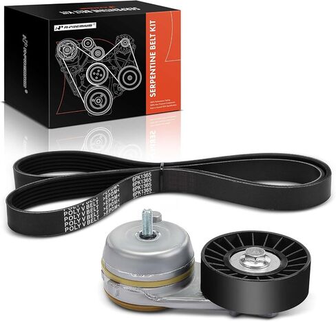 A-Premium Engine Serpentine Belt Drive Kit مع توتر متوافق مع Ford F-150 F150 2011 2013 2014-DOHC 5.0L in Saudi Arabia