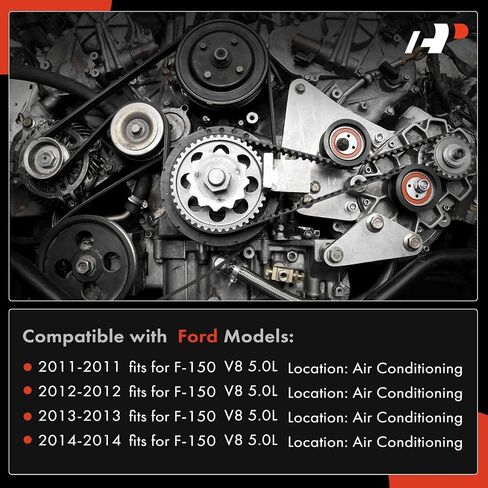 A-Premium Engine Serpentine Belt Drive Kit مع توتر متوافق مع Ford F-150 F150 2011 2013 2014-DOHC 5.0L in Saudi Arabia