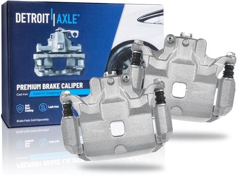 Detroit Axle-Front 2PC الفرامل الفرجار لـ 09-14 Nissan Cube ، 12-16 Tiida ، 07-12 Versa ، 2 قرص فرامل الفرجار W/Bracket 2007 2008 2008 2010 2012 2014 2015 2015 2016 Replacement in Saudi Arabia