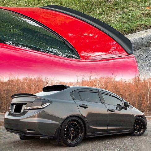 SPOINDERKING DUCKBILL TRUNK SPOILER (284G) متوافق مع هوندا سيفيك 2012-2015 4 باب سيدان in Saudi Arabia