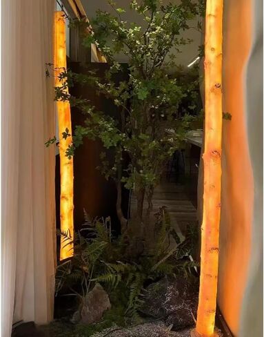 Birchtree Night Light ، جذع البتولا ، شجرة البتولا المضاءة للأدوار الداخلية في الهواء الطلق عيد الميلاد عيد الفصح الشجرة ديكور حفل زفاف (بتولا أبيض ، 39.37 "الطول) in Saudi Arabia