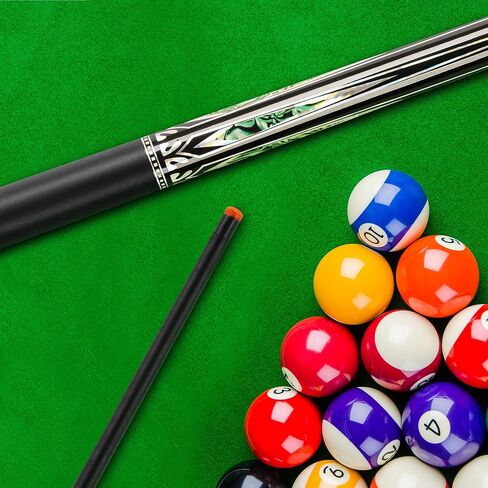 HomeSeason Glass Fibre Pool Cue Stick 58" Billiard Cue Sticks Professional Low Deflection Pool Sticks in Kuwait
