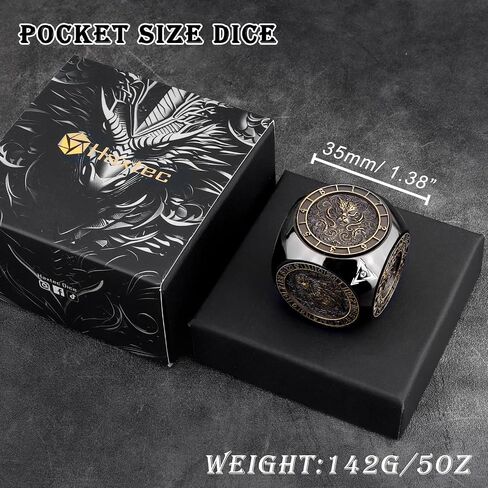 Haxtec Spinner DND Dice, 7-in-1 Metal D&D Cube Fidget Dice Set in Saudi Arabia
