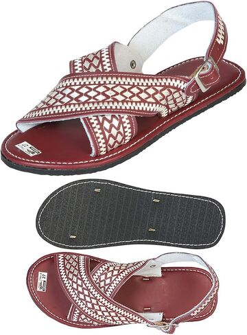 Artisanal Handmade Huarache - 50% leather and 50% Synthetic Grecas - Chedron 603784 in Saudi Arabia