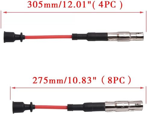ENA RED WIRE مع 12 Iridium Spark Clop متوافق مع Mercedes-Benz Chrysler C240 C280 C320 CLK320 E320 ML320 ML350 SLK320 Crossfire 2.6L 2.8L 3.2L 3.7L بديل لـ 27880 6718169 277122 in Saudi Arabia