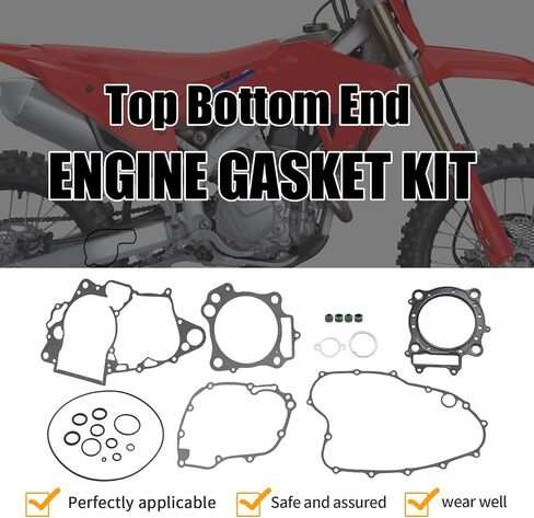 Top Bottom End Engine Gasket Kit, Replacement for Honda CRF450R Motorcycle 2002-2008 in Saudi Arabia