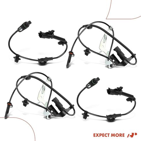A -Premium 4pc مجموعة مستشعر سرعة ABS الأمامي والخلفي متوافق مع طرز فورد - Ranger 2019 2020 2021 2022 2023 - سائق أمامي وخلفي وجانب الراكب in Saudi Arabia