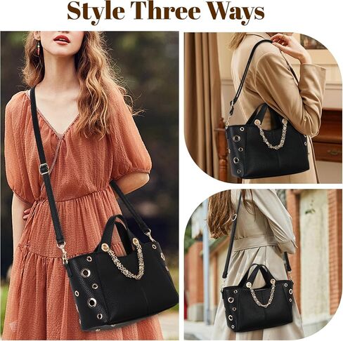 Leather Tote Bag for Women Work Travel Casual Shoulder Crossbody Bags with Strap in Kuwait