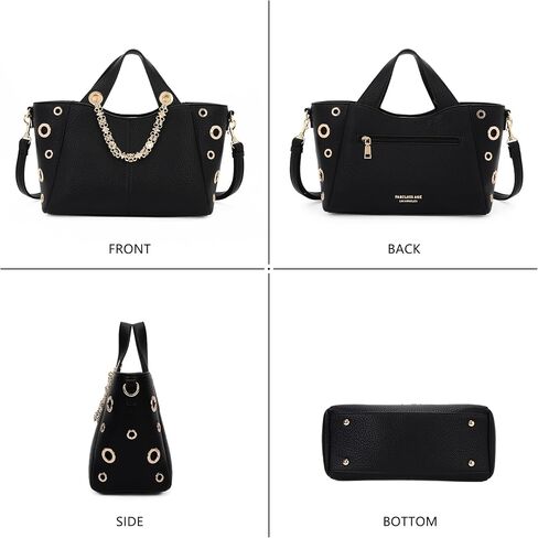 Leather Tote Bag for Women Work Travel Casual Shoulder Crossbody Bags with Strap in Kuwait