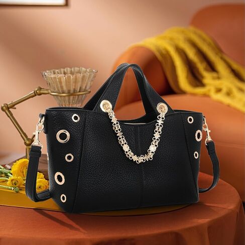 Leather Tote Bag for Women Work Travel Casual Shoulder Crossbody Bags with Strap in Kuwait